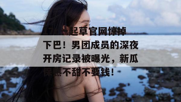 17c一起草官网惊掉下巴！男团成员的深夜开房记录被曝光，新瓜保熟不甜不要钱！